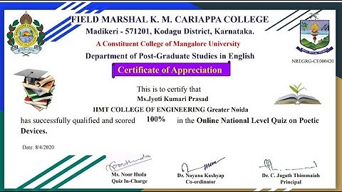 National level online quiz on poetic  Devices |Free E-certificate within 2 minutes.|online quiz 2020