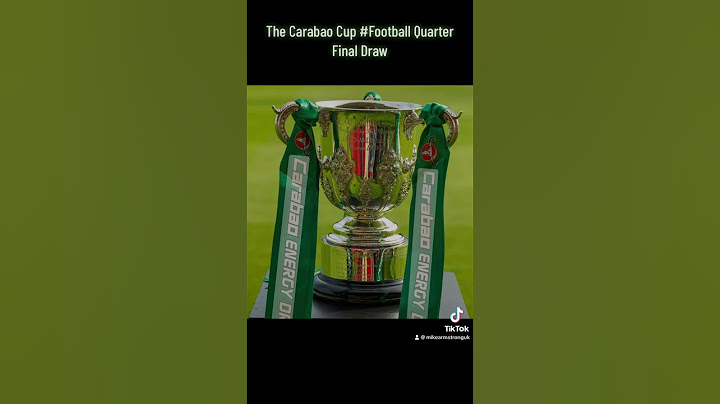 The Carabao Cup Quarter Final Draw! - #Football