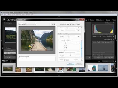 Video: Hvordan legger jeg til et vannmerke i Photoshop cs6?