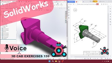 SolidWorks | 3D CAD EXERCISES 159 | StudyCadCam | Solution Tutorial |