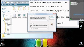 How to create SA-MP Gta SA Server via Hamachi