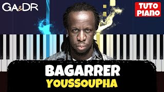 Youssoupha - BAGARRER (PIANO COVER TUTORIEL KARAOKE ) [ Ga&amp;Dr Piano Tuto ]