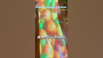 A film is a display screen. #ledtransparentscreen #leddisplay #ledscreen #flexible ##exhibition