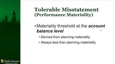 Chapter 3.8 Overall Materiality