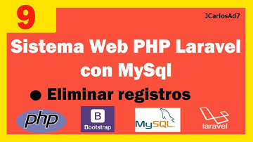 Sistema web PHP con laravel y Mysql  (9-36)  Eliminar registros
