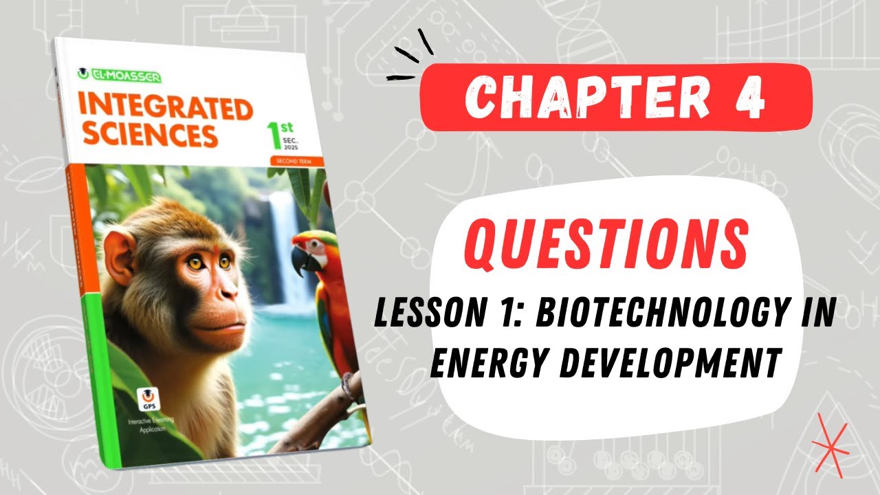 ELMOASSER | H.W | chapter 4 |  Lesson 1: Biotechnology in energy development