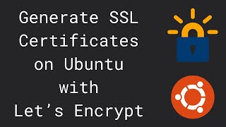 how to generate ssl certificates with let's encrypt on ubuntu