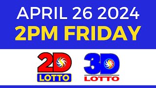 2pm Lotto Result Today April 26 2024 [Complete Details]