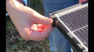 Solar water drain clip - capillary effect