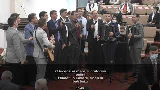 Video thumbnail of "Grup bărbătesc Albini - SECERIȘU-I MARE, LUCRĂTORII-S PUȚINI"