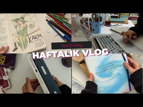 TERCİH YAPTIM! Kasım Ajandası, Yeni Kitaplar ve Defterler, Haftalık Vlog