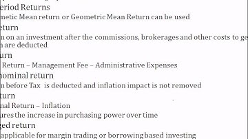 CFA Level 1 Training Portfolio Risk & Return