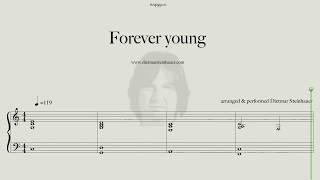 Video thumbnail of "Forever young, Piano"