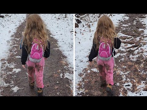 Little girl's reaction to hiking adventure is very understandable #shorts