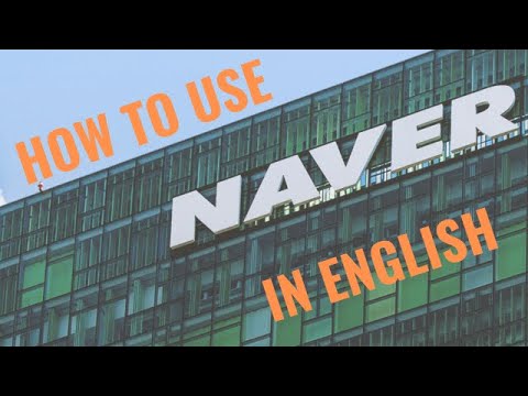 How to use Naver (app) in English version