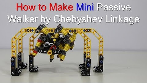 How to Make Mini Passive Walker by Chebyshev Linkage / LEGO