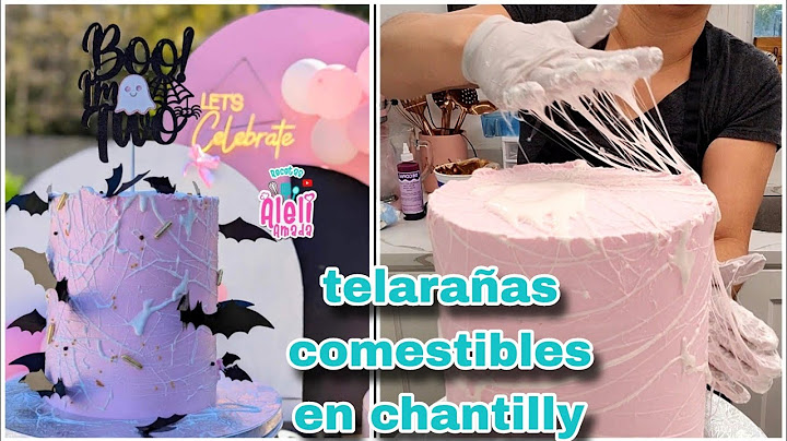 Pasteles de HALLOWEEN | Como hacer telarañas comestibles para chantilly