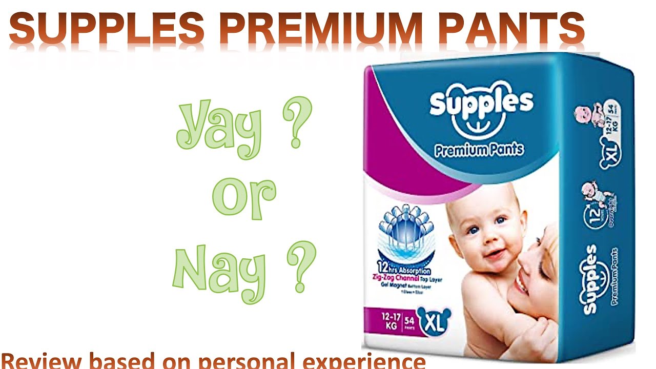 Supples Premium diaper for babies reviewpant style diapers  YouTube