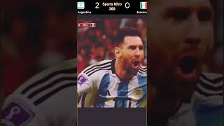 MESSI TAKES ARGENTINA TO WIN vs MEXICO at 2022 WORLD CUP | Argentina vs Mexico #football #sports