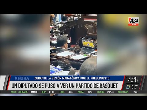 👉 El diputado que se puso a ver básquet en la sesión I A24