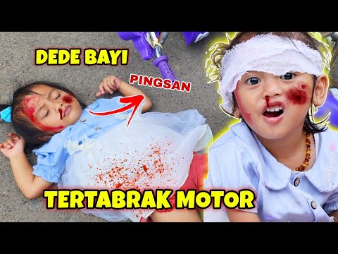 GAWAT DEDE BAYI TERTABRAK MOTOR SAMPAI BERDARAH | CHIKAKU FAMILY