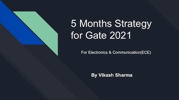 5 Months Strategy for Gate 2021|GATE|HINDI|ENGLISH
