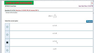 MTH632 grand quiz 02-01-2021(4  grand quiz soled )Must watch before attempt your quiz