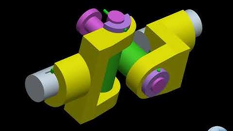 3D ASSEMBLED & SECTIONED VIEW OF UNIVERSAL COUPLING