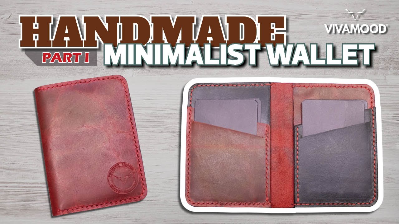 Making a handmade MONEY CLIP leather wallet - ASMR Edition 