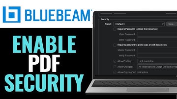 How To Enable PDF Security in Bluebeam 2026 (RIGHT WAY)