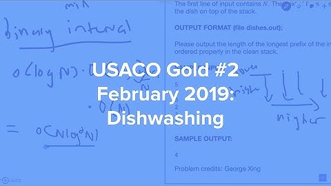 2019 February Gold #2: Dishwashing