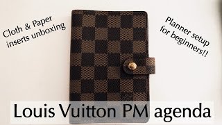 Louis Vuitton GM Agenda + 2023 Cloth & Paper Inserts 