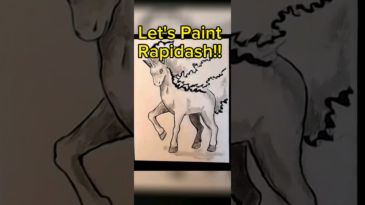Let's paint Rapidash🤩 paint em all challenge! 