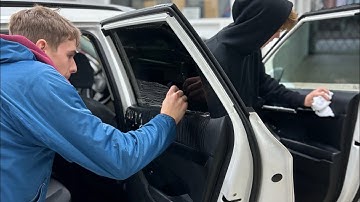 Window tint instal: 2 stage (half peel) method - by the Tint Academy