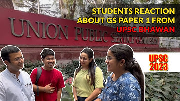 Students reaction about GS paper 1 from UPSC bhawan #iassetu #upsc2023 #upsc2023 #upscexam #1