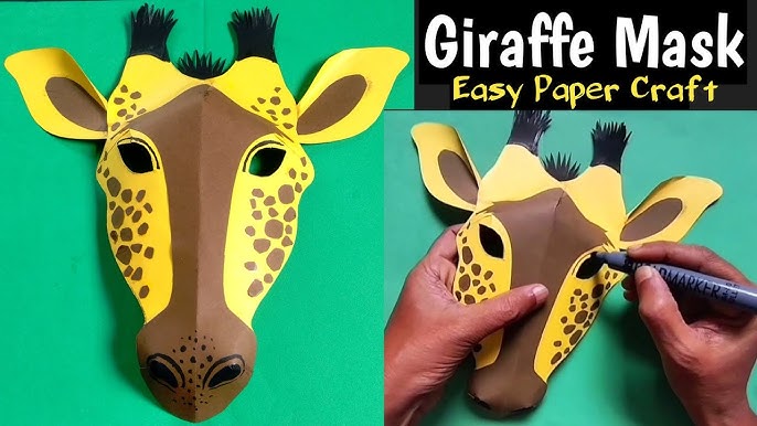 Animal mask making DIY for school project 