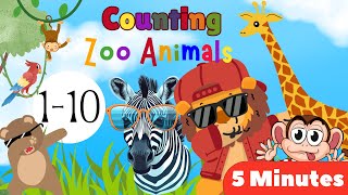 Wild Animal Counting & Dabbing Dance Fun