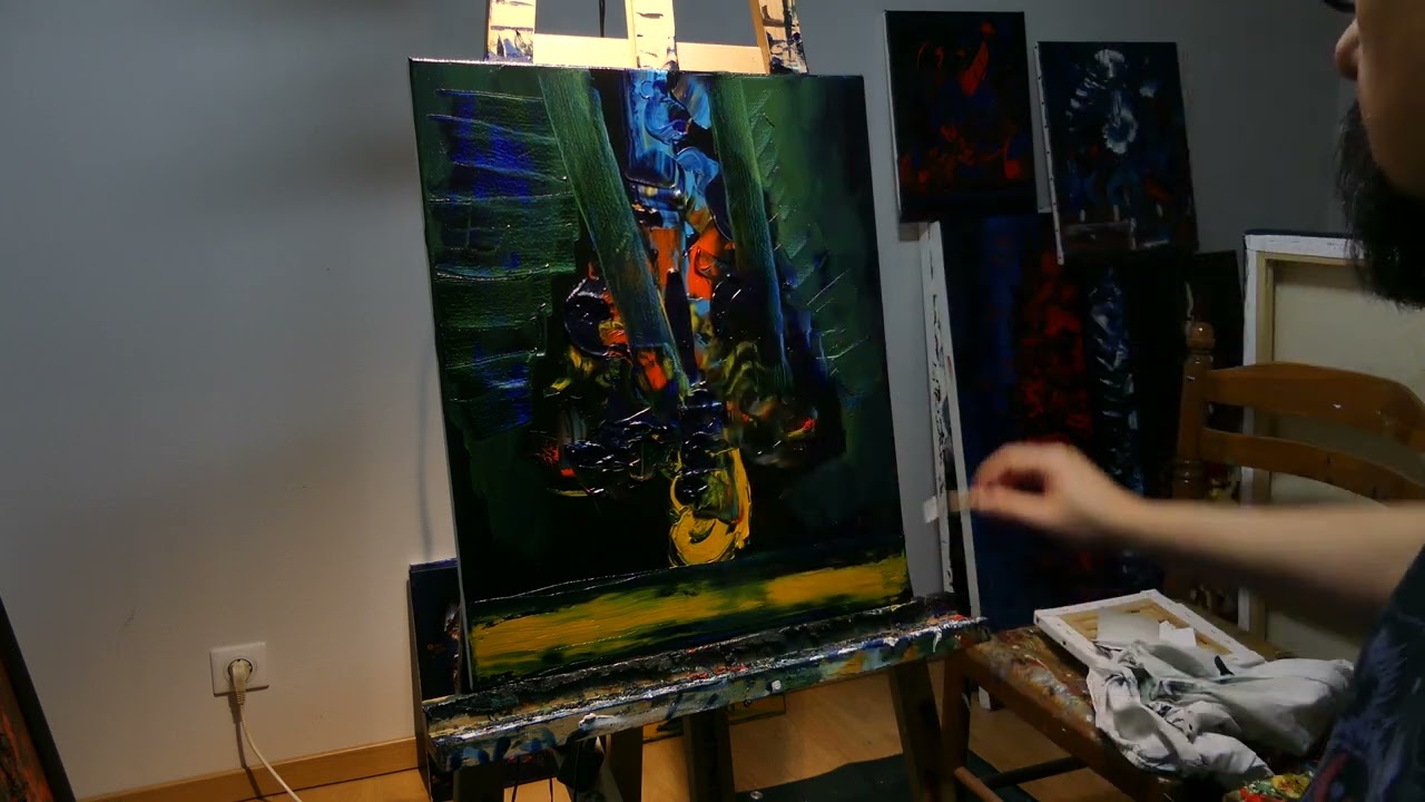 JEFF GRIMAL - CITADEL 30 (Abstract painting)