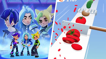 Subway Surfers VS Perfect Slices All Levels Gameplay Walkthrough Android,ios Ep-1