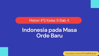 Grade 9 Social Studies Material Chapter 4: Indonesia During the New Order Era screenshot 5