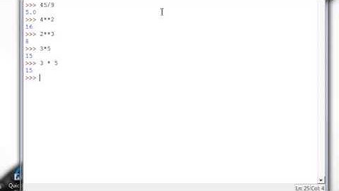Simple Python - IDLE w expressions