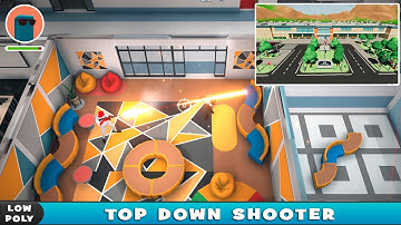 Unity Top-Down Shooter Game: LowPoly School Environment Demo!