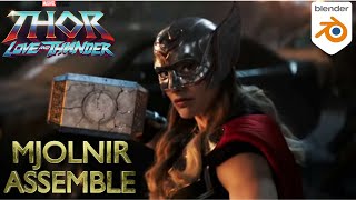 #short marvel How Thor hammer was fixed #thor #blender #mjolnir
