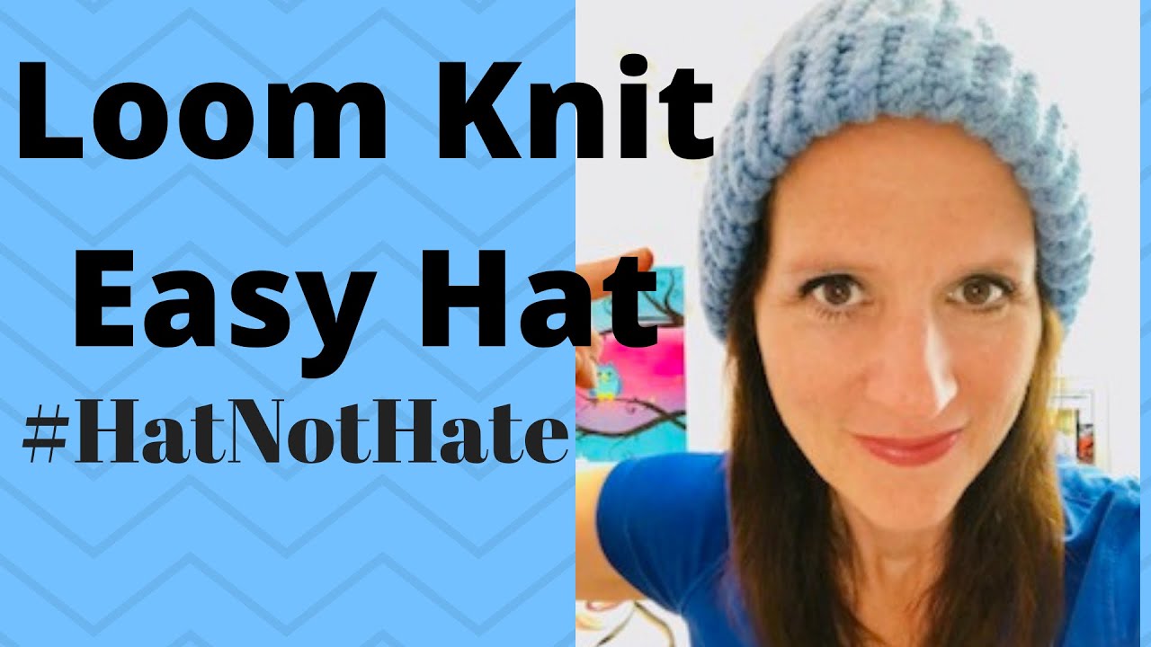 Easy Loom Knitted Hat With A Brim 
