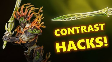 SPEED PAINT a Sylvaneth Kurnoth Hunter with Contrast!  Warhammer Age of Sigmar Tutorial