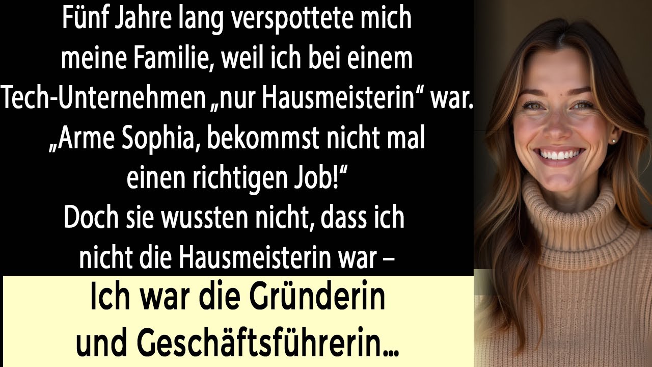 Während meine Familie mich nur für einen Hausmeister hielt, baute ich ein Unternehmen mit 40 Mio auf