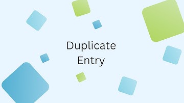 Inistate Features - Duplicate Entry