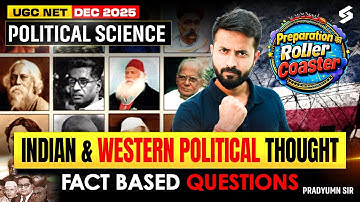 UGC NET Political Science Classes | Indian And Western Political Thought | UGC NET 2025 | Pradyumn