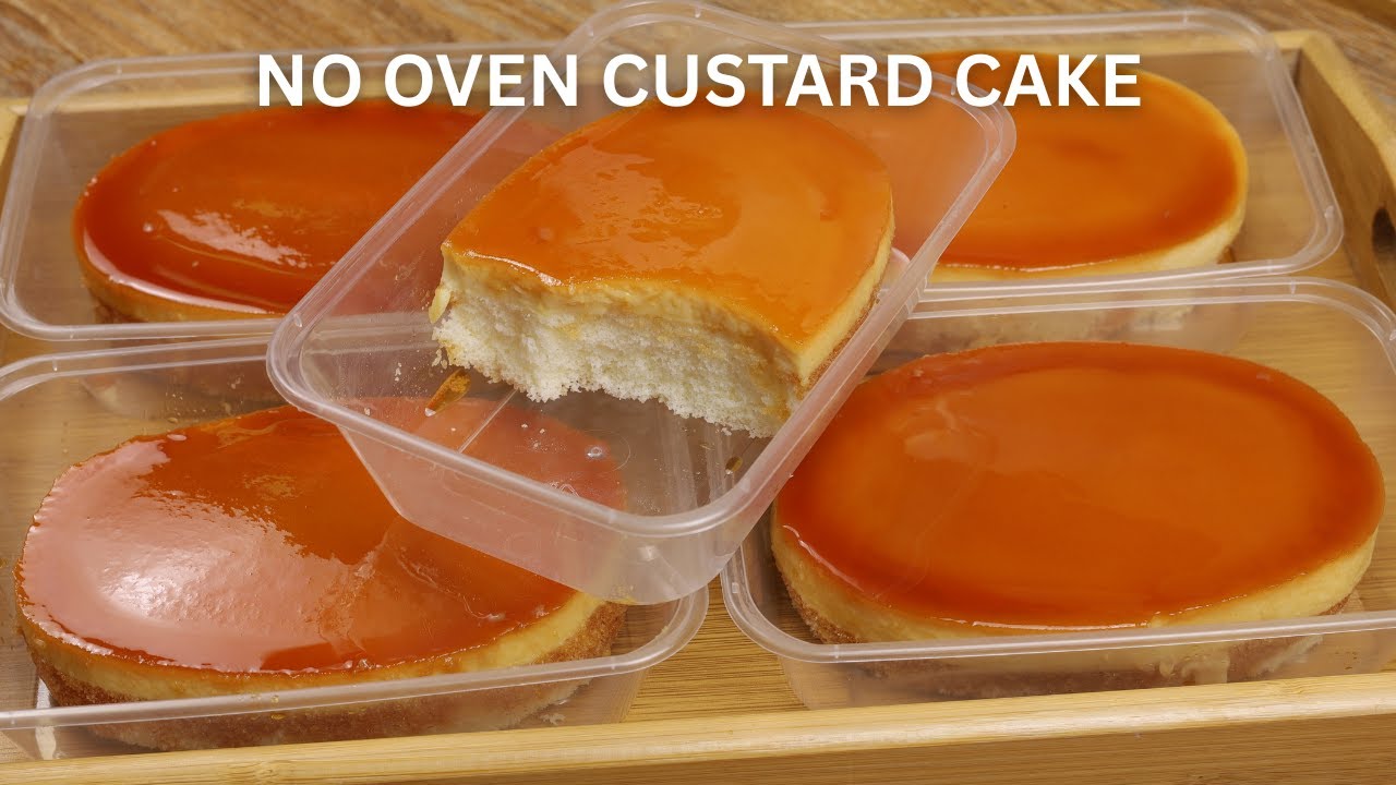 No-Oven | Soft and Creamy Leche Flan Chiffon Cake | Custard Cake