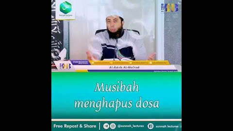Musibah menghapus dosa